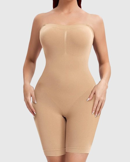 Body de tirantes sin mangas adelgazante con tirantes de hombro removibles