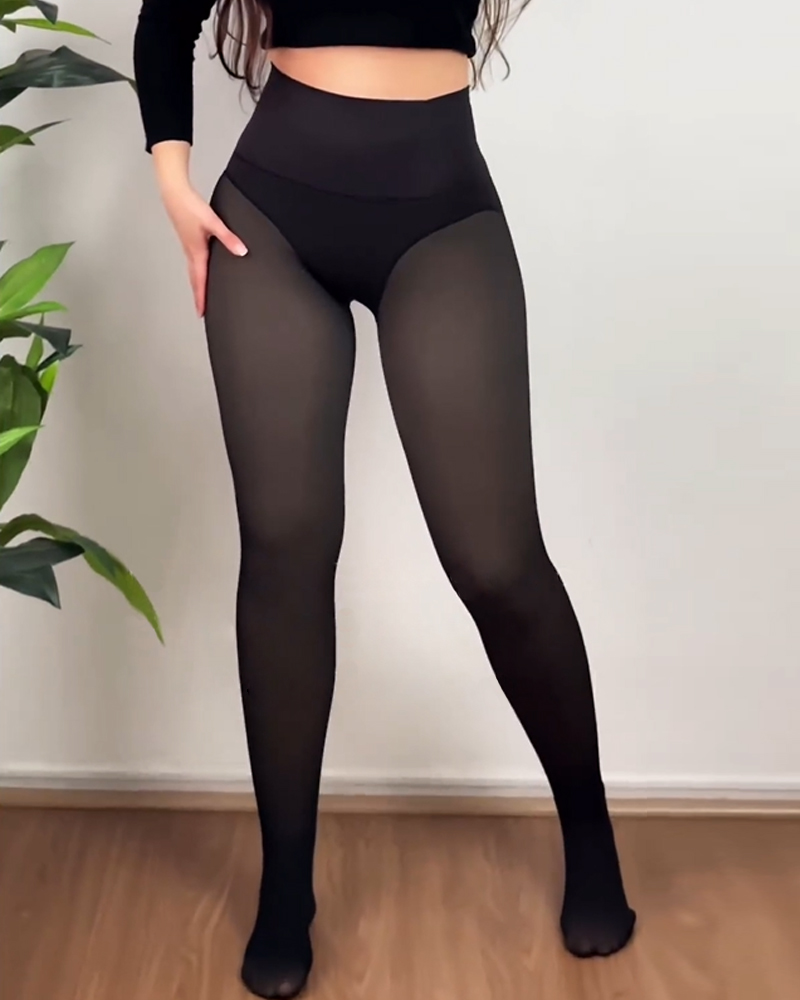 Leggings térmicos elásticos de cintura alta