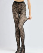 Leggings Cálidos de Terciopelo con Patrón de Encaje Plus