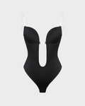 Body de tanga sin tirantes con escote en U