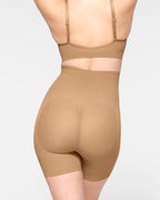 Pantalones cortos sin costuras con cintura alta que levantan la cadera