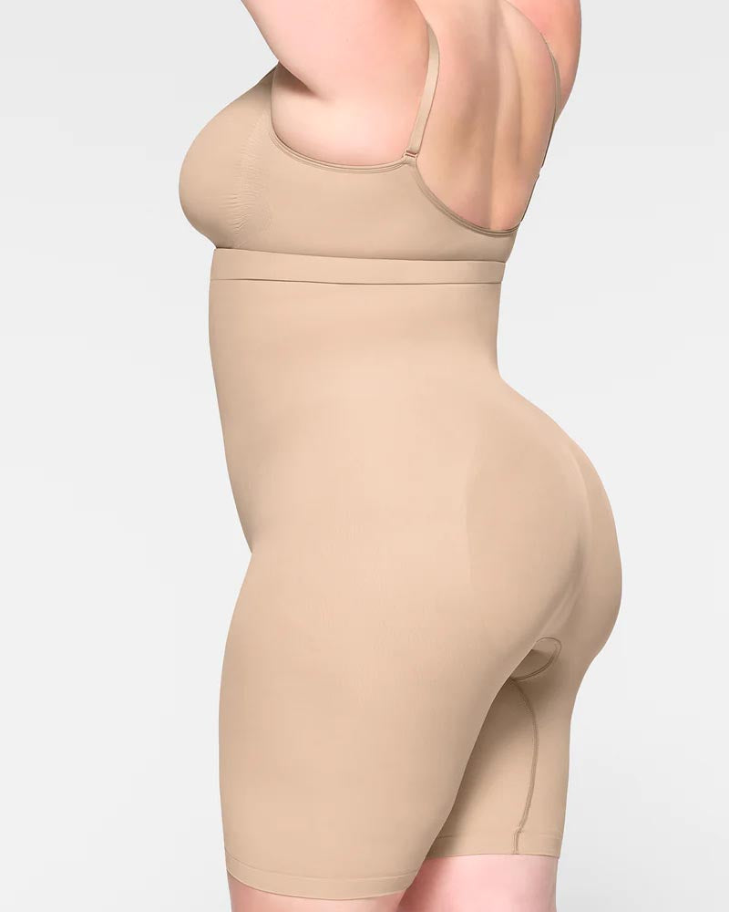 Pantalones cortos sin costuras con cintura alta que levantan la cadera