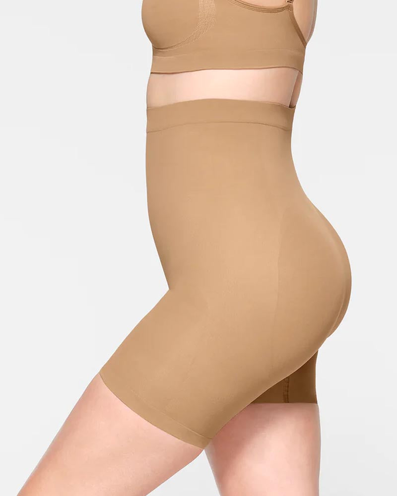 Pantalones cortos sin costuras con cintura alta que levantan la cadera