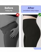 Shorts deportivos de yoga para mujer, control de abdomen, cintura alta, casuales, con banda elástica y bolsillos, talla grande