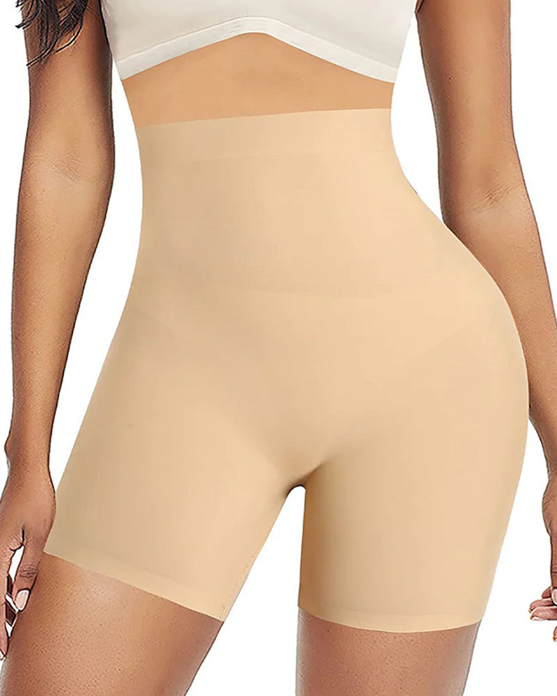 Shorts moldeadores sin costuras para mujer, de cintura alta, control de abdomen y levantamiento de glúteos