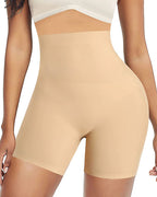 Shorts moldeadores sin costuras para mujer, de cintura alta, control de abdomen y levantamiento de glúteos