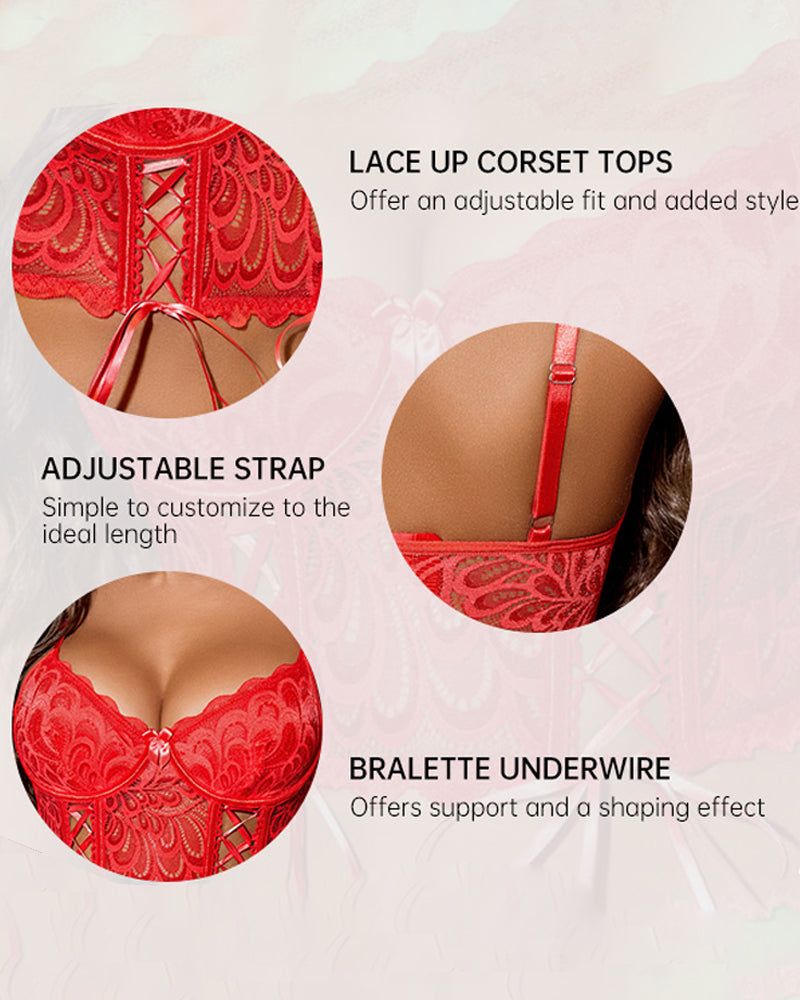 Top ajustado para mujer con sujetador sexy de encaje