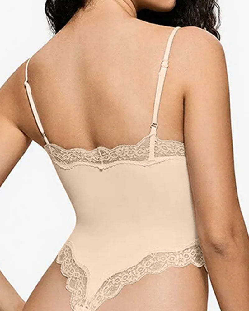 Body y mono sexy de encaje sin costuras con tirantes para mujer