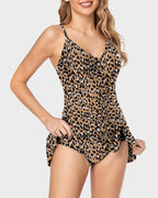 Traje de baño de una pieza para mujer con control de abdomen, ajuste slim y talla grande