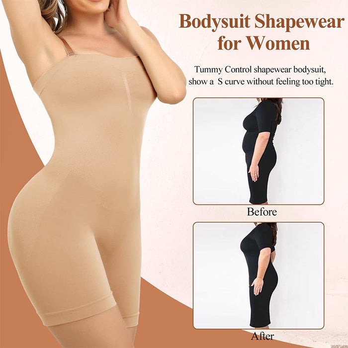 Body de tirantes sin mangas adelgazante con tirantes de hombro removibles