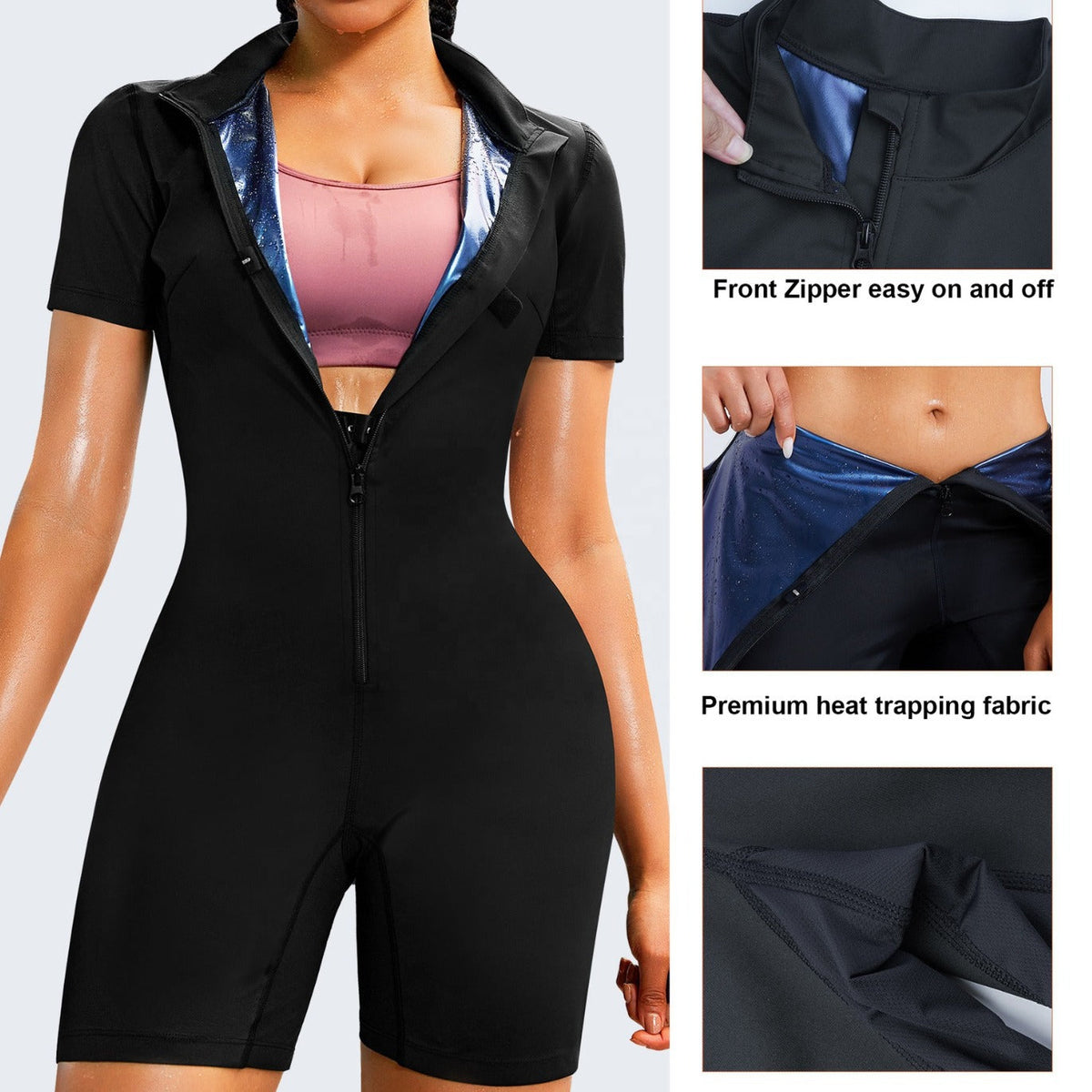 Trajes de sauna moldeadores de cuerpo completo para mujer
