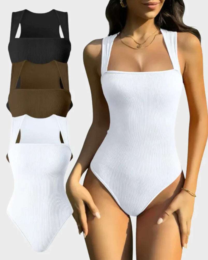 Sin mangas, tops de control de abdomen, bodysuits