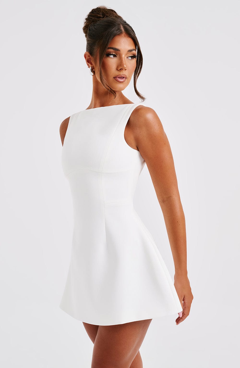 Vestido Mini Alana - Blanco Marfil