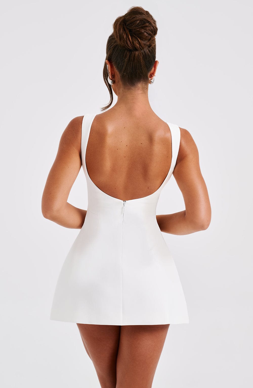Vestido Mini Alana - Blanco Marfil