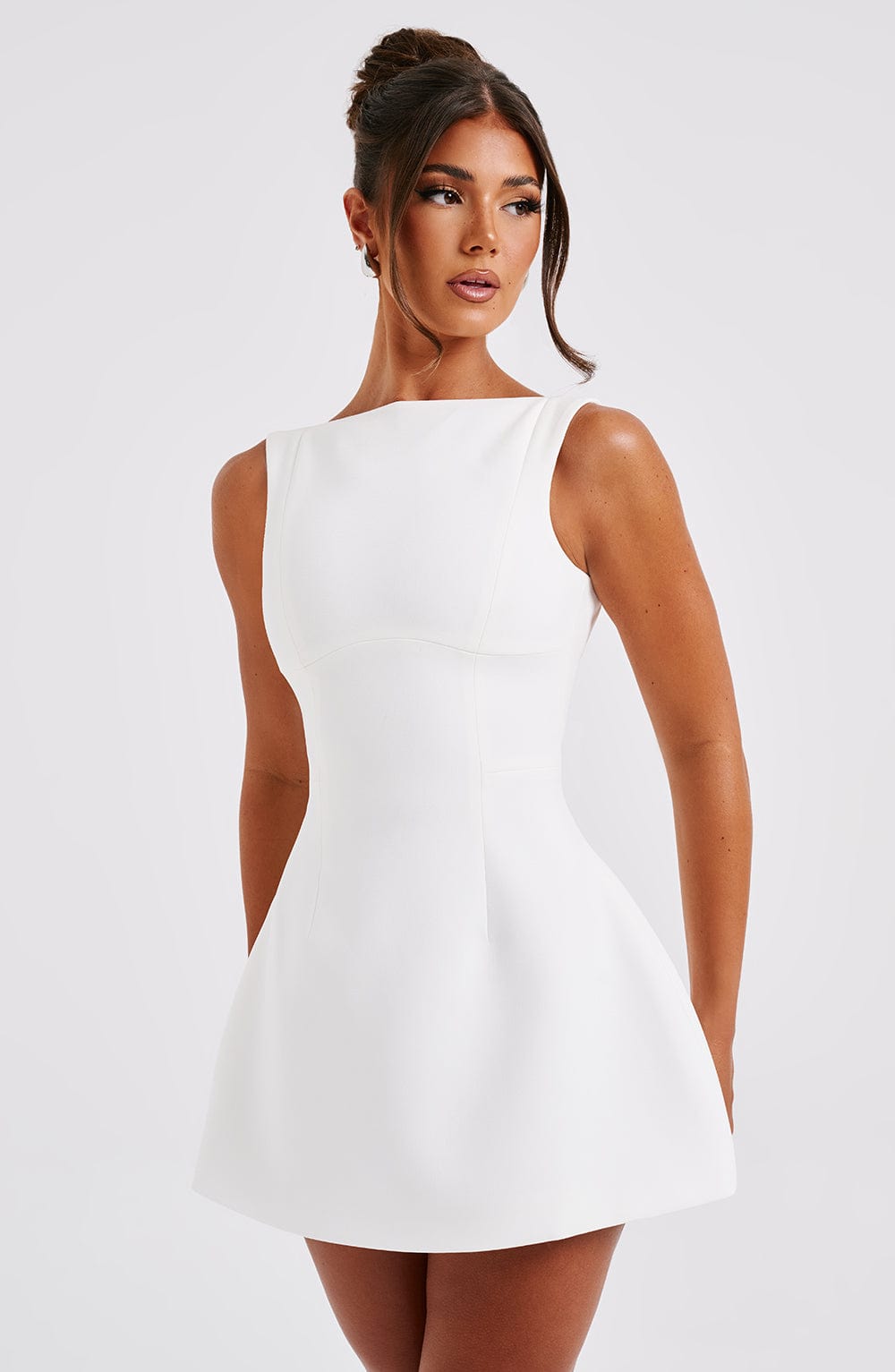Vestido Mini Alana - Blanco Marfil