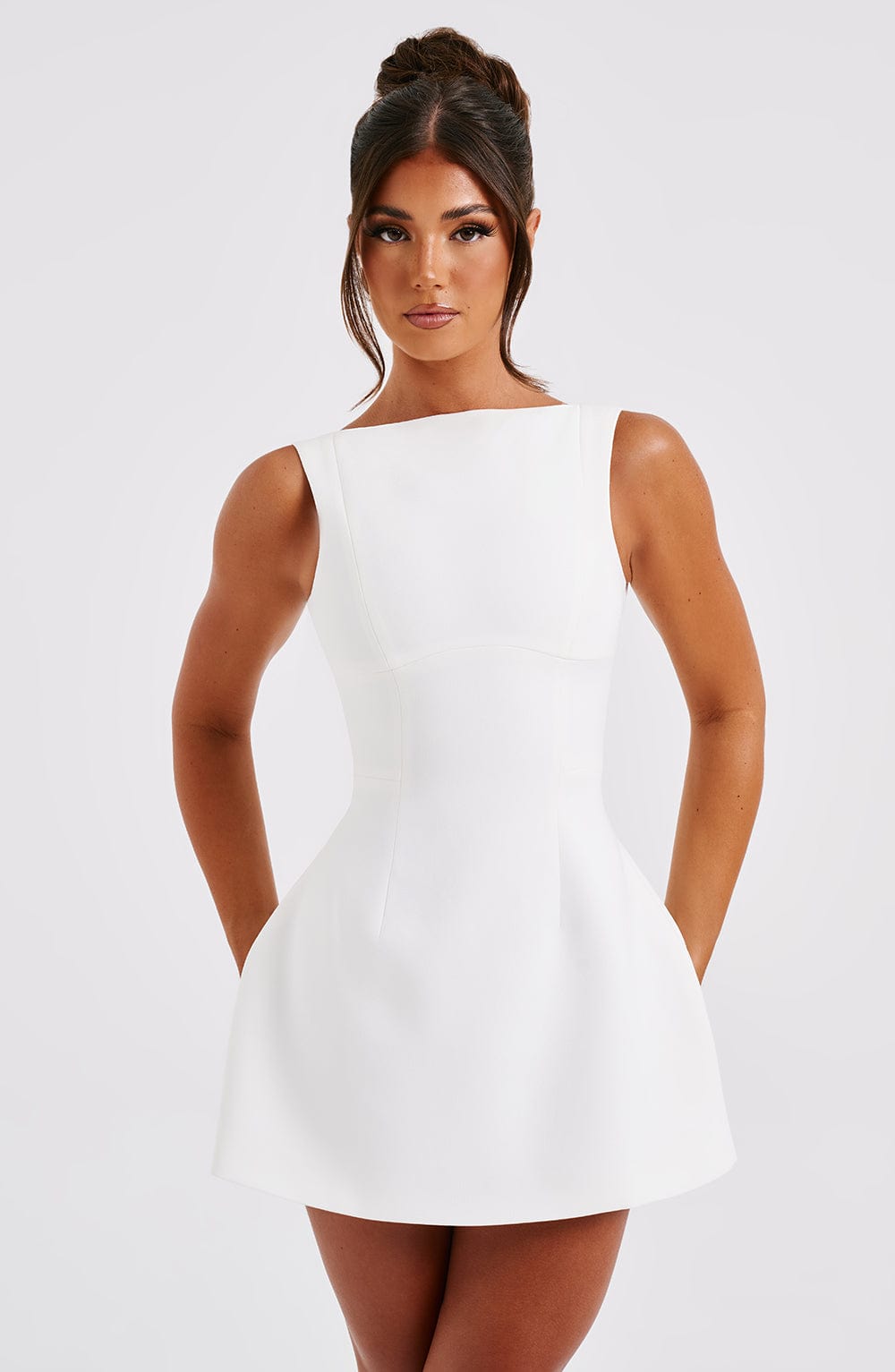 Vestido Mini Alana - Blanco Marfil