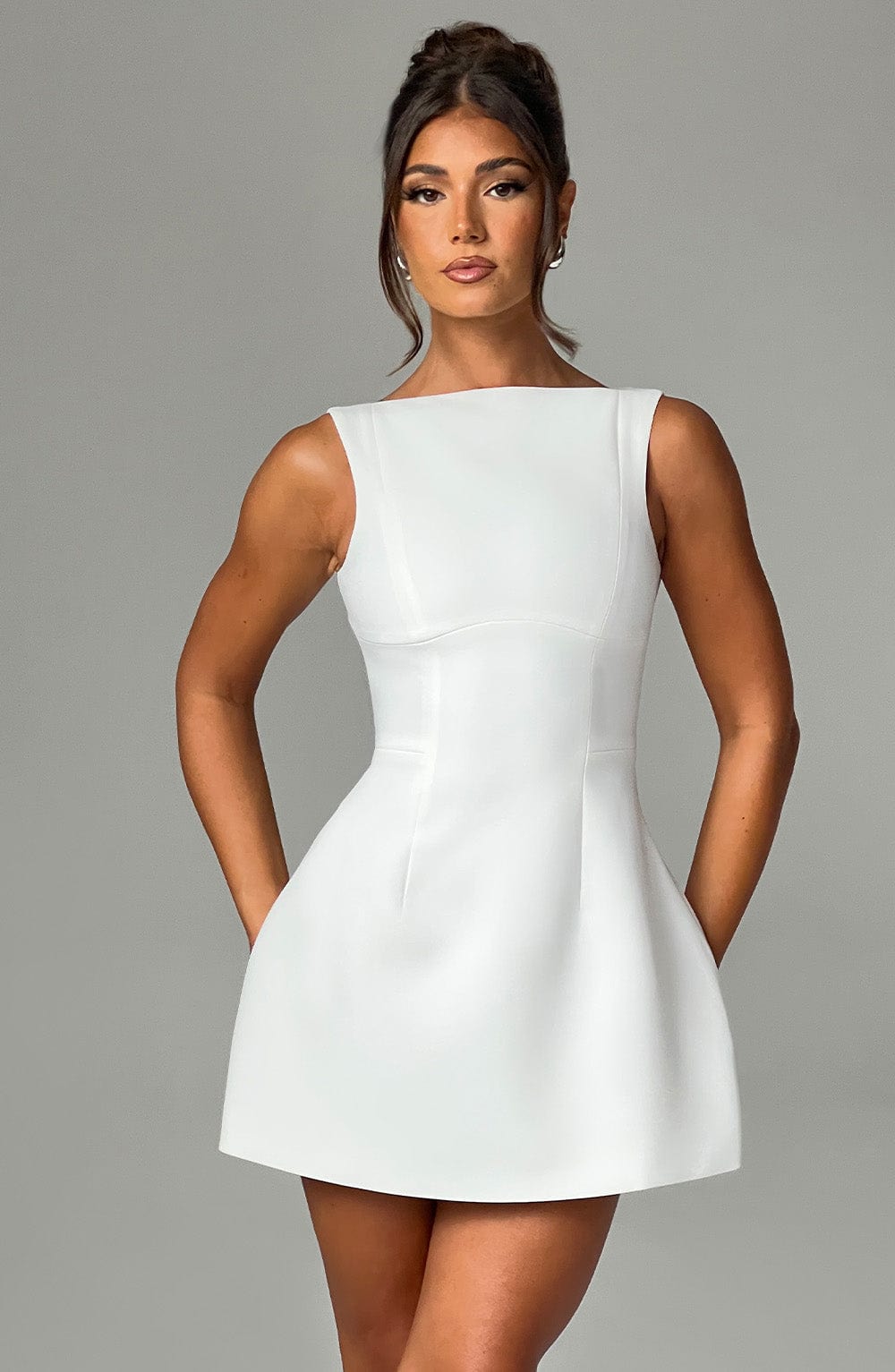 Vestido Mini Alana - Blanco Marfil