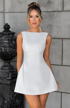 Vestido Mini Alana - Blanco Marfil