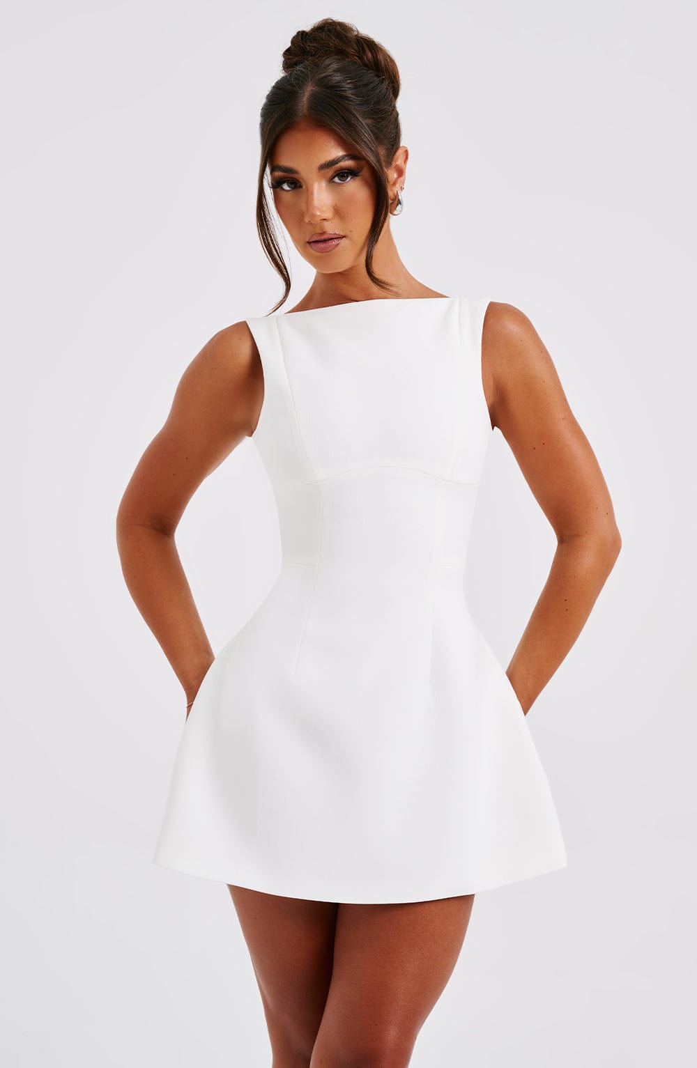 Vestido Mini Alana - Blanco Marfil