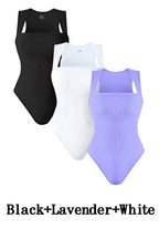 Sin mangas, tops de control de abdomen, bodysuits