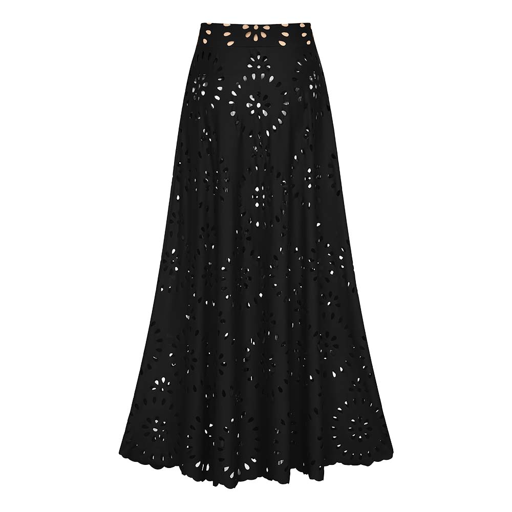 Traje de baño de una pieza Flower Hollow y falda