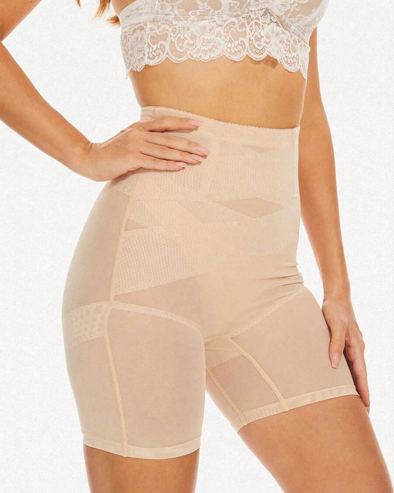 Cinturón de control de abdomen para mujeres, levantador de glúteos, pantalones cortos moldeadores delgados para muslos