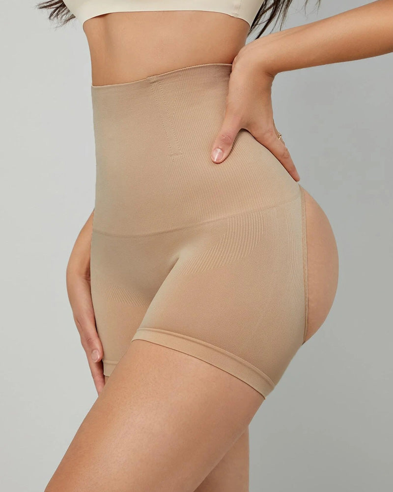 Pantalones moldeadores de cuerpo sin costuras de gran tamaño que realzan las caderas, levantan las caderas y ajustan el abdomen de cintura alta