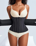 Entrenador de cintura con soporte para el busto, faja moldeadora, body con huesos de acero y abdomen plano