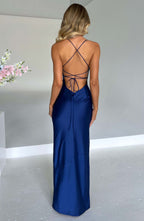 Vestido Misha Satén Backless