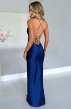 Vestido Misha Satén Backless