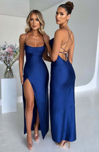 Vestido Misha Satén Backless