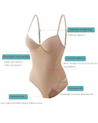 Top sin mangas tipo tubo con control de abdomen para mujer, body moldeador de cadera con encaje
