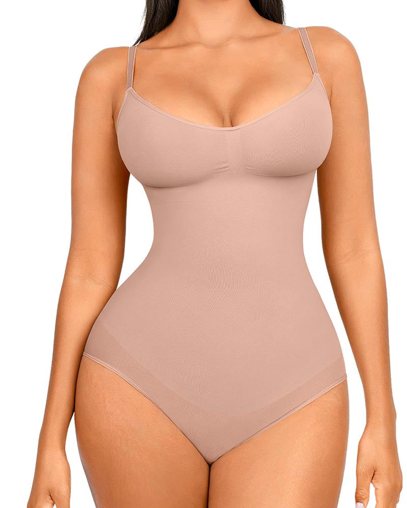 Traje de Cuerpo Moldeador para Mujeres, Ropa de Control de Abdomen, Sin Costuras, Moldeador de Cuerpo Completo, Mono de Cuello Cuadrado